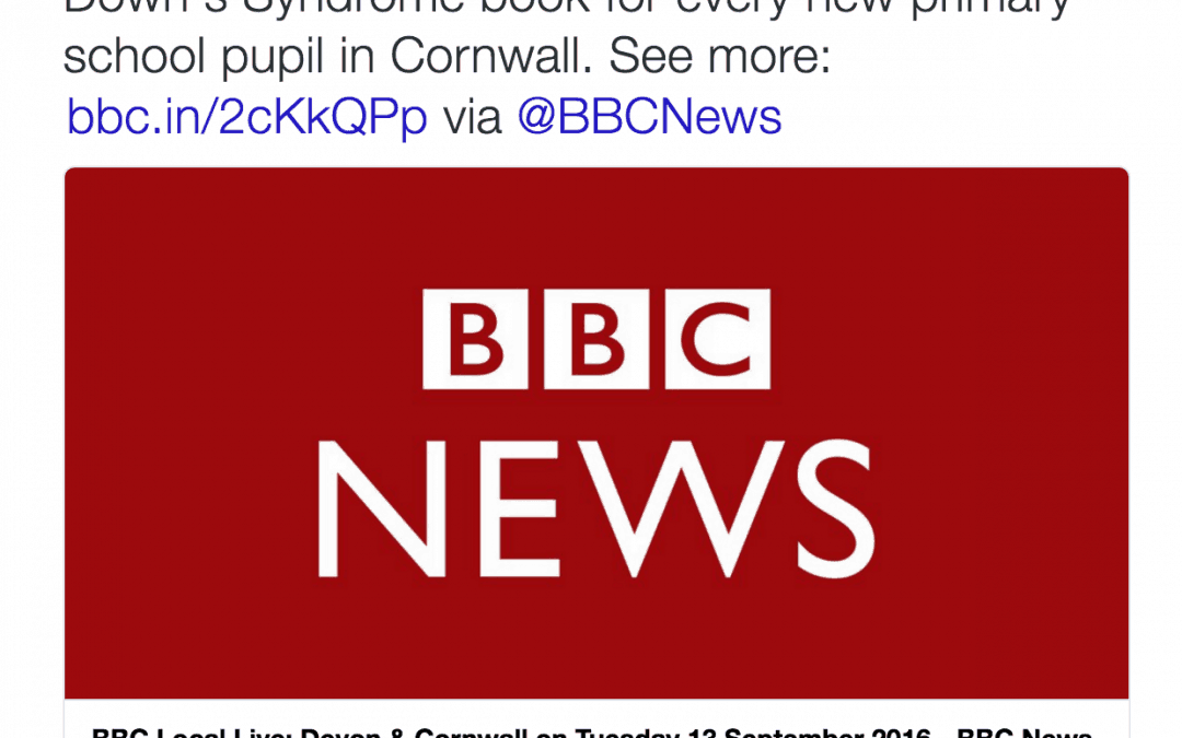 BBC SPOTLIGHT – Raising awareness about Downs Syndrome – going to school book