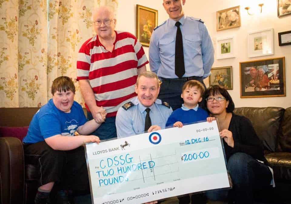 RAF St Mawgan raise £200 for CDSSG